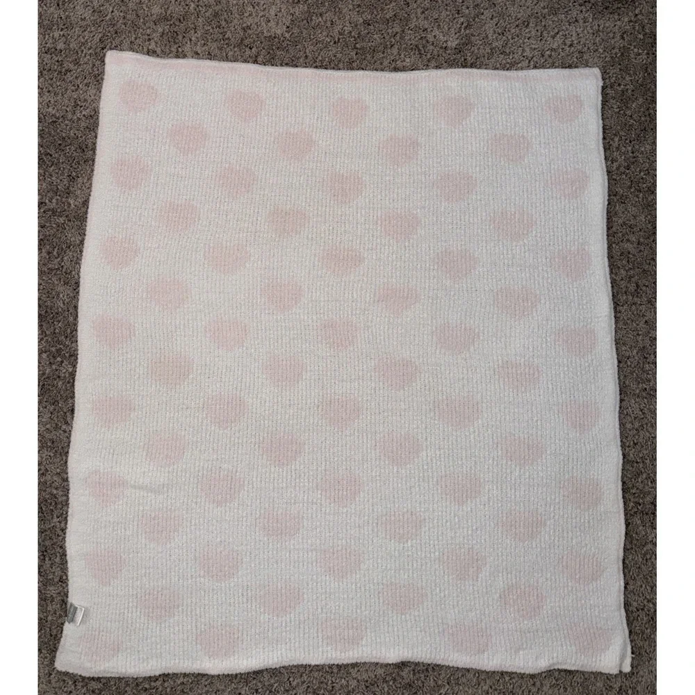 Tadpoles Baby Blanket Lovey‎ Pink White Polka Dot